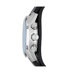 Fossil Men's Coachman Black Leather Watch 45mm
