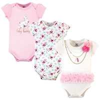 Little Treasure Baby Girls Cotton Single-Piece Clothing