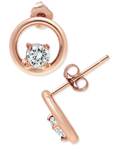 Giani Bernini Cubic Zirconia Circle Stud Earrings, Created for Macy's
