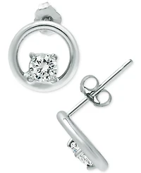 Giani Bernini Cubic Zirconia Circle Stud Earrings, Created for Macy's