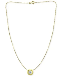 Giani Bernini Cubic Zirconia Framed 16" Pendant Necklace, Created for Macy's