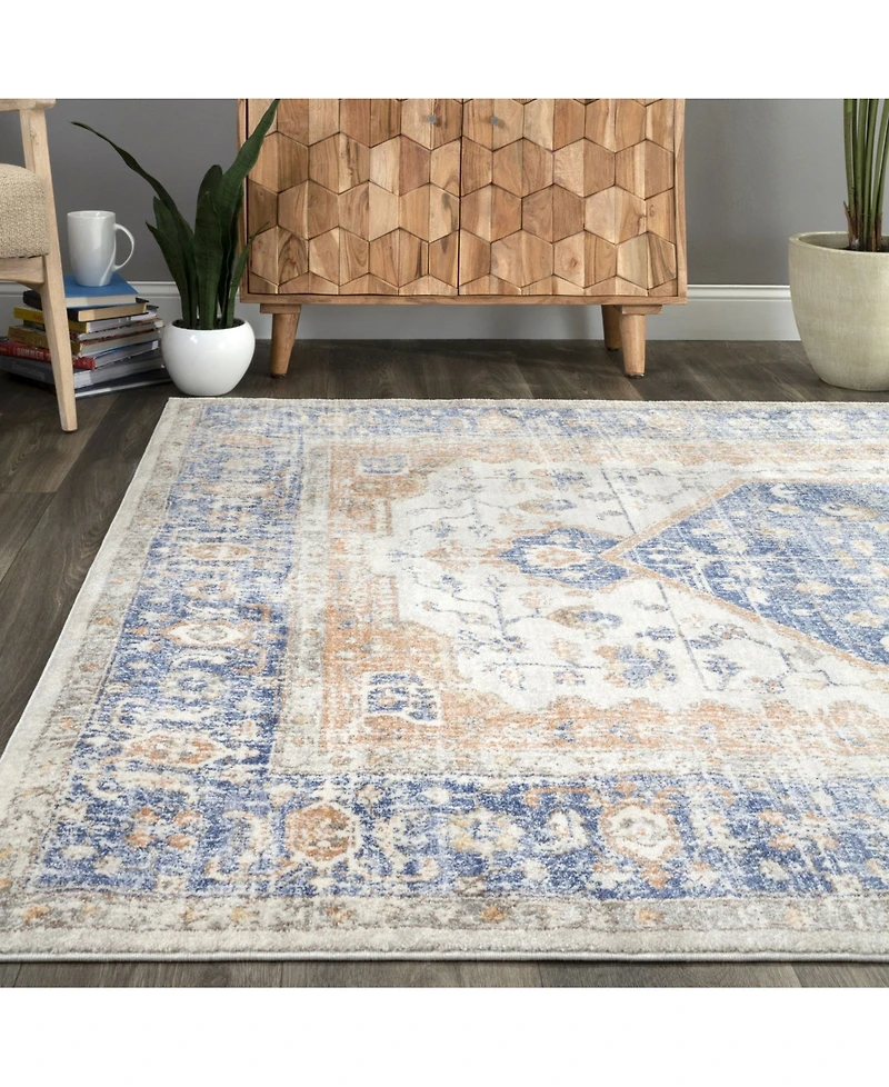 nuLoom Jacquie RZAB07B Blue 5' x 7'5" Area Rug
