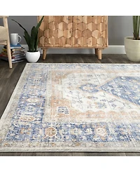 nuLoom Jacquie RZAB07B Blue 5' x 7'5" Area Rug
