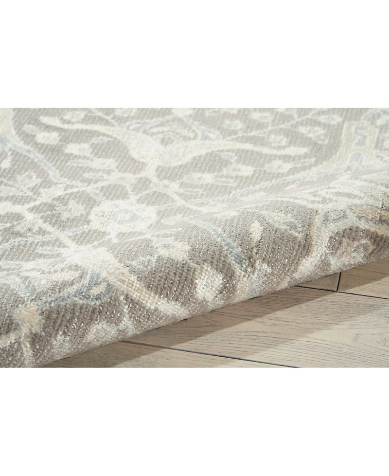 Nourison Home Luminance LUM08 Gray 2'3" x 8' Runner Rug