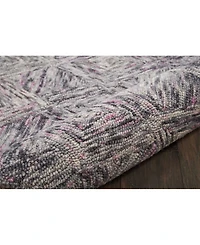 Nourison Home Interlock LNK01 Gray 2'3" x 7'6" Runner Rug