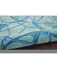 Nourison Home Symmetry Smm05 Aqua Rug