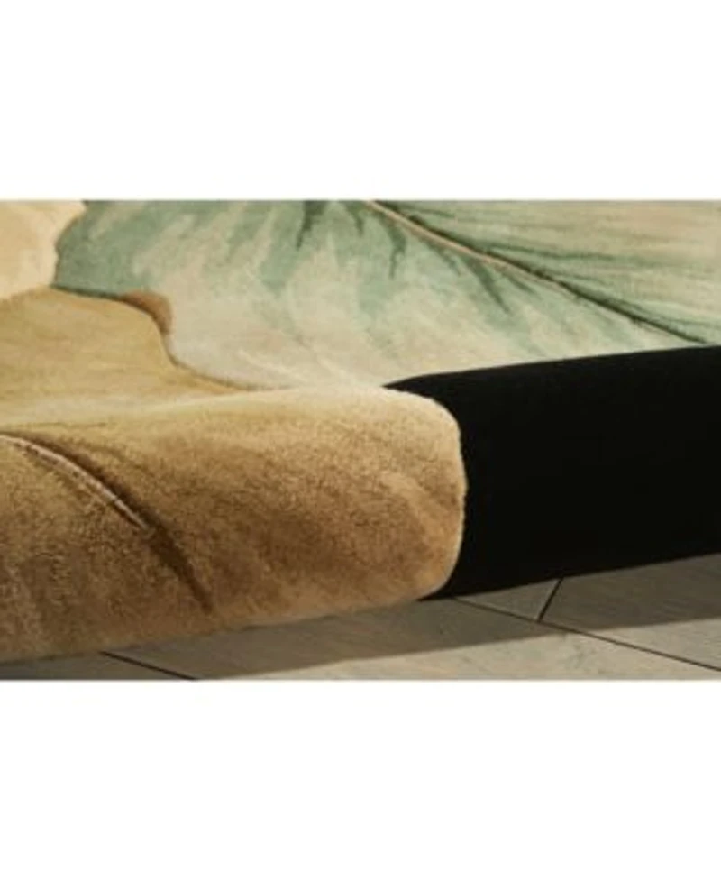 Nourison Home Tropics Ts08 Black Rug