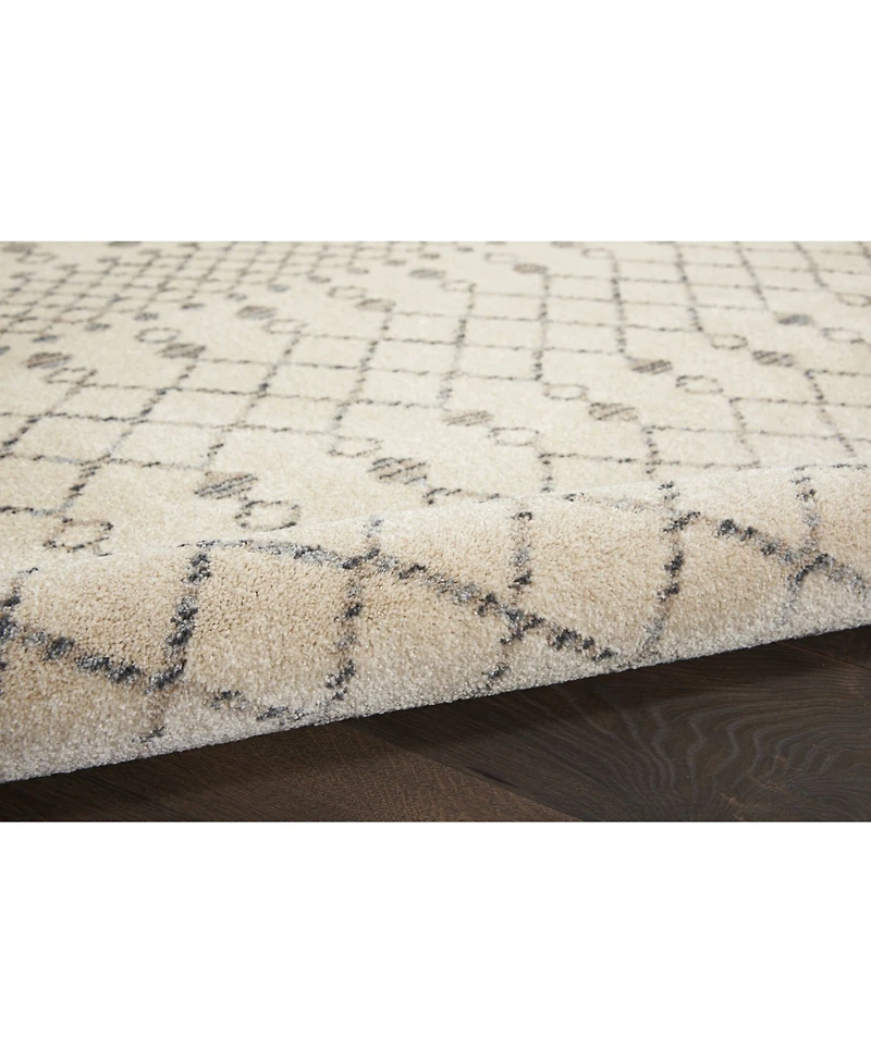 Nourison Home Palermo PMR03 Beige and Gray 2'2" x 7'6" Runner Rug