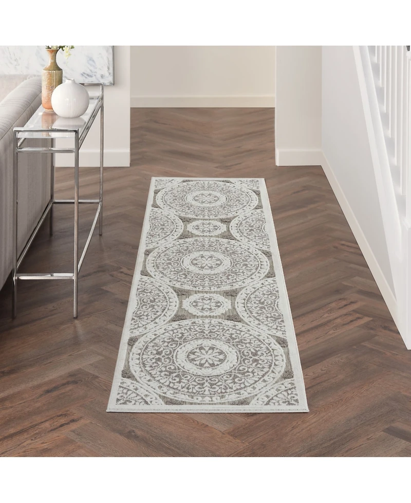 Nourison Home Key Largo KLG03 Taupe 2'2" x 10' Runner Rug