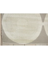 Nourison Home Luminance LUM02 Silver 7'6" x 10'6" Area Rug