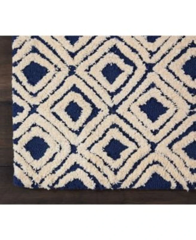 Nourison Home Deco Mod 37591 Navy Ivory Rug