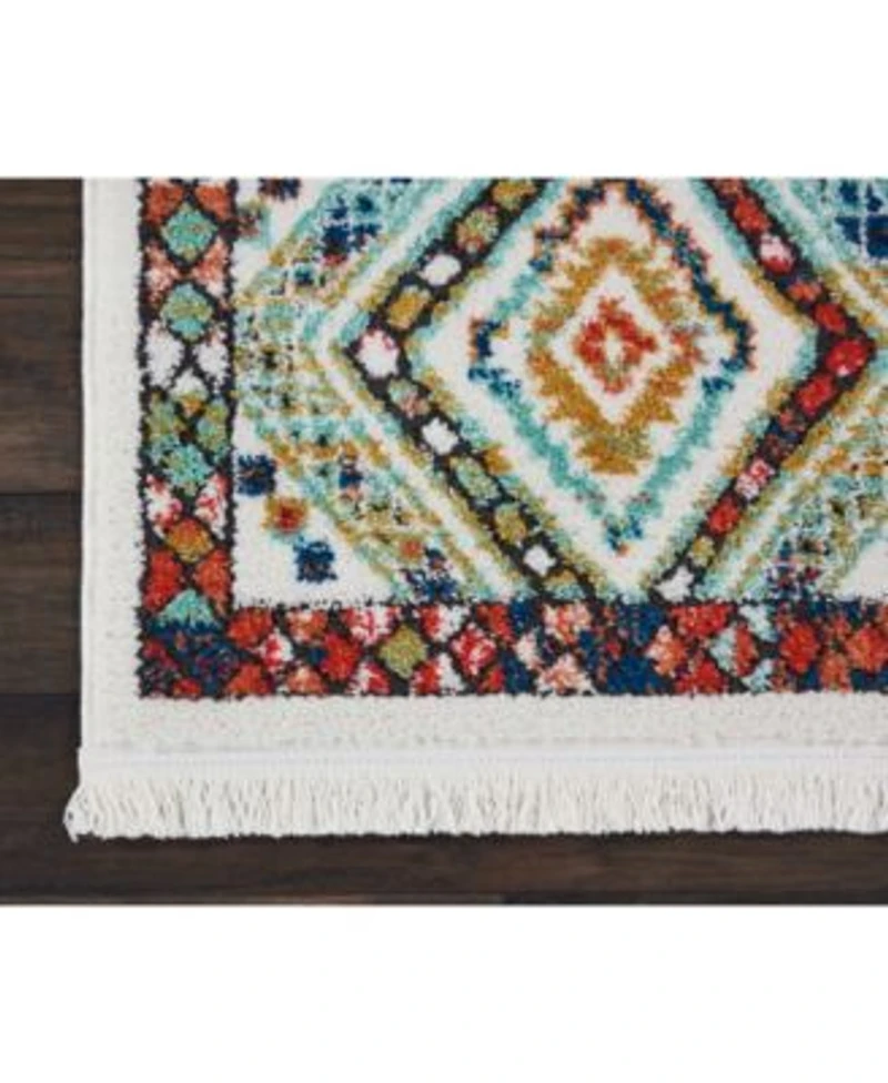 Nourison Home Navajo Nav02 White Rug