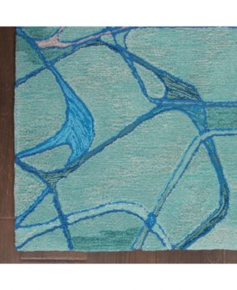 Nourison Home Symmetry Smm05 Aqua Rug