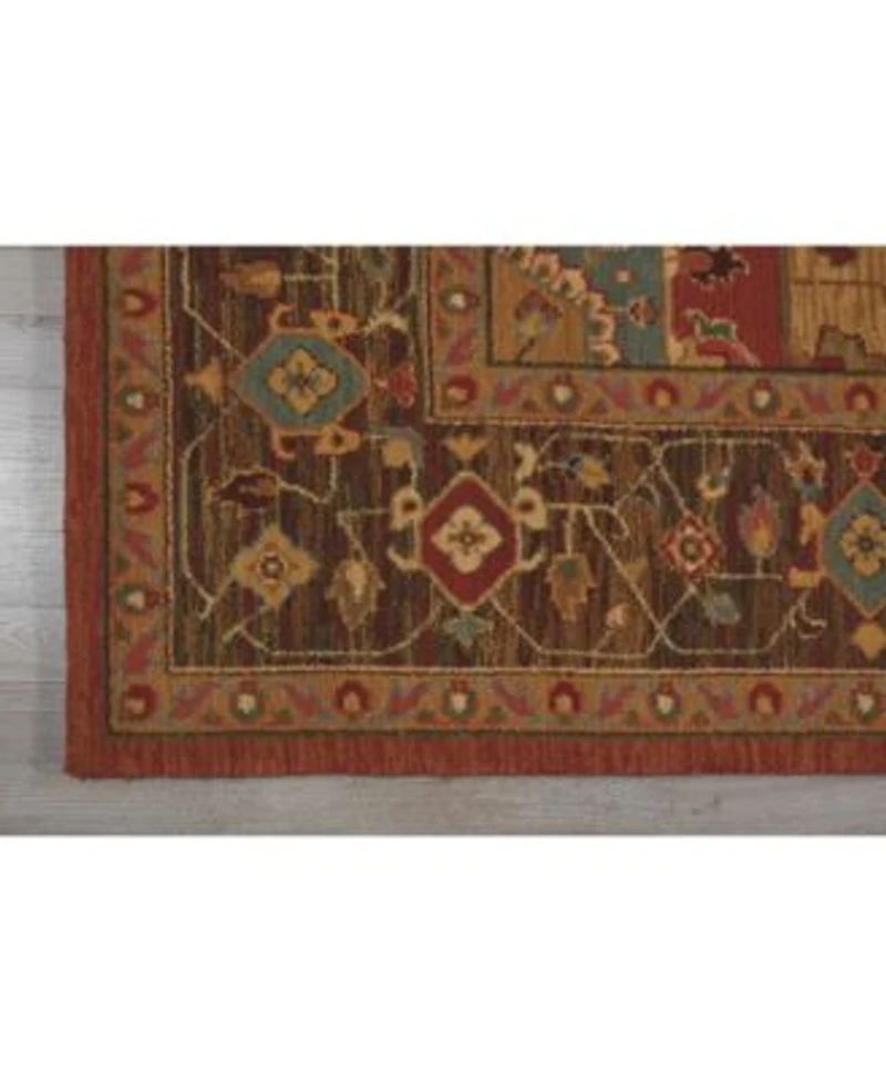 Nourison Home Living Treasures Li01 Rust Rug