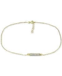Giani Bernini Cubic Zirconia Bar Ankle Bracelet, Created for Macy's
