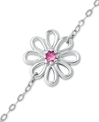 Giani Bernini Cubic Zirconia Ankle Bracelet Sterling Silver (Also Lab-Created Pink Sapphire), Created for Macy's