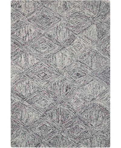 Nourison Home Interlock LNK01 Gray 3'9" x 5'9" Area Rug