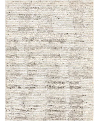 Nourison Home Ellora ELL01 Ivory and Gray 5'6" x 7'5" Area Rug