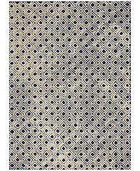 Nourison Home Deco Mod DEC02 Navy and Ivory 3'9" x 5'9" Area Rug