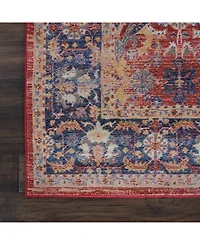 Nourison Home Ankara Global ANR02 Red 4' x 6' Area Rug