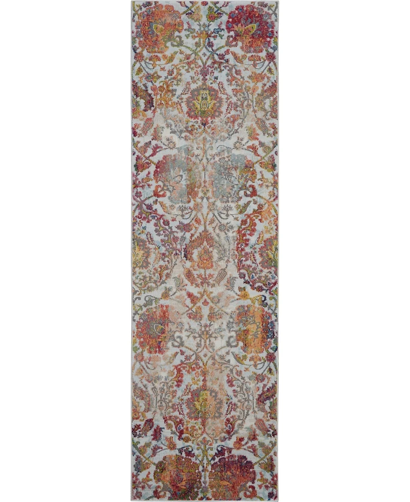 Nourison Home Ankara Global ANR06 Ivory 2'4" x 8' Runner Rug