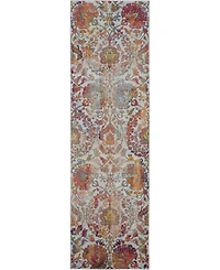 Nourison Home Ankara Global ANR06 Ivory 2'4" x 8' Runner Rug