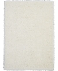 Nourison Home Luxe Shag LXS01 Ivory 5' x 7' Area Rug