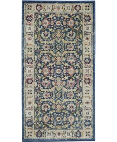 Nourison Home Ankara Global Anr13 Navy Multi Rug