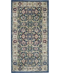 Nourison Home Ankara Global Anr13 Navy Multi Rug