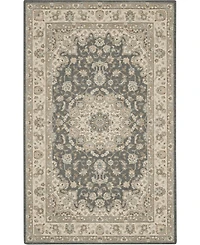 Nourison Home Living Treasures LI15 Gray and Ivory 3'6" x 5'6" Area Rug