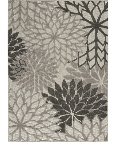 Nourison Home Aloha ALH05 Silver 6' x 9' Outdoor Area Rug