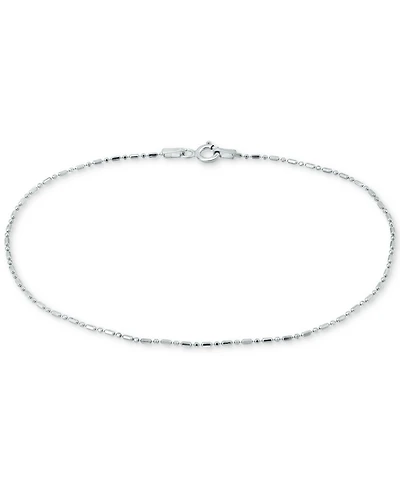 Giani Bernini Dot Dash Link Ankle Bracelet 18k Gold-Plated Sterling Silver & Silver, Created for Macy's