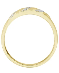 Men's Diamond Accent Band in 10K Yellow Gold