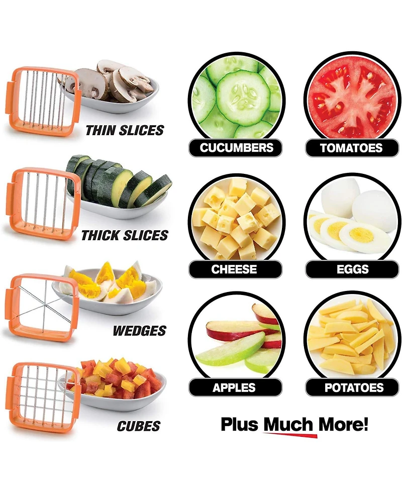 Nutri Chopper 5-in-1 Compact Portable Handheld Kitchen Slicer with Storage Container
