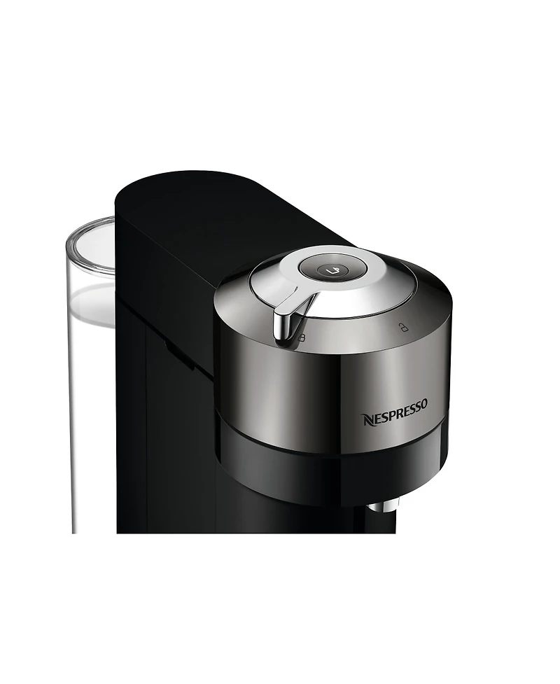 Nespresso Vertuo Next Deluxe Coffee and Espresso Machine by Breville, Dark Chrome with Aeroccino Milk Frother