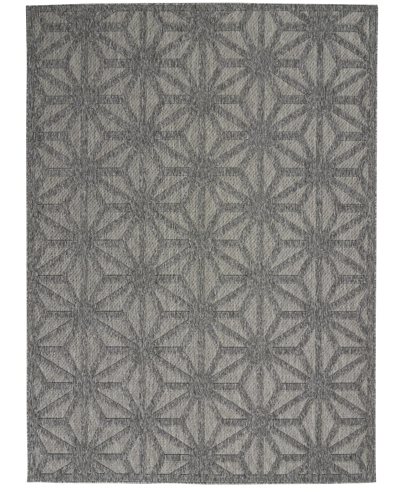 Nourison Home Cozumel CZM01 Onyx 5'3" x 7'3" Outdoor Area Rug