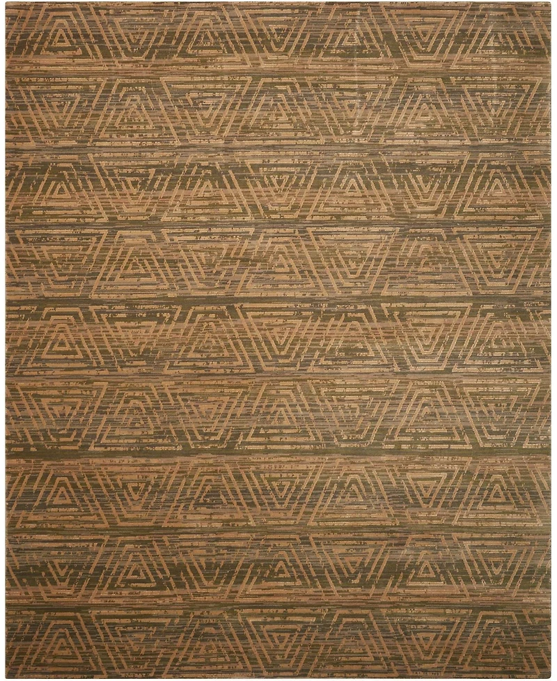 Nourison Home Silken Allure SLK20 Silver 5'6" x 8' Area Rug