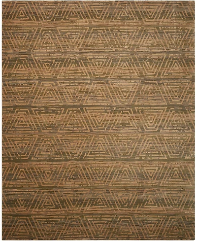 Nourison Home Silken Allure SLK20 Silver 5'6" x 8' Area Rug