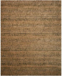 Nourison Home Silken Allure SLK20 Silver 5'6" x 8' Area Rug