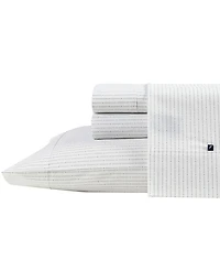 Nautica Buoy Line Cotton Percale 3-Piece Sheet Set, Twin