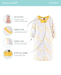 The Peanutshell Baby Boys Newborn Layette Gift Set Girls, Yellow Safari, 23 Essential Pieces
