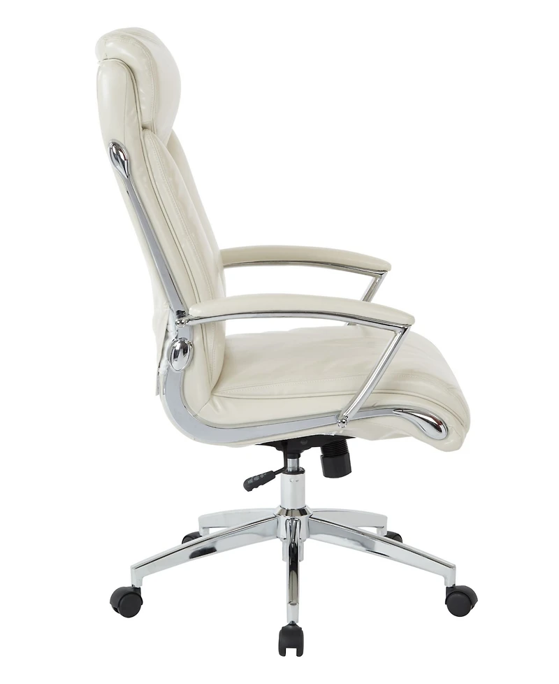 Osp Home Furnishings Executive Faux Leather Office High Back Chair