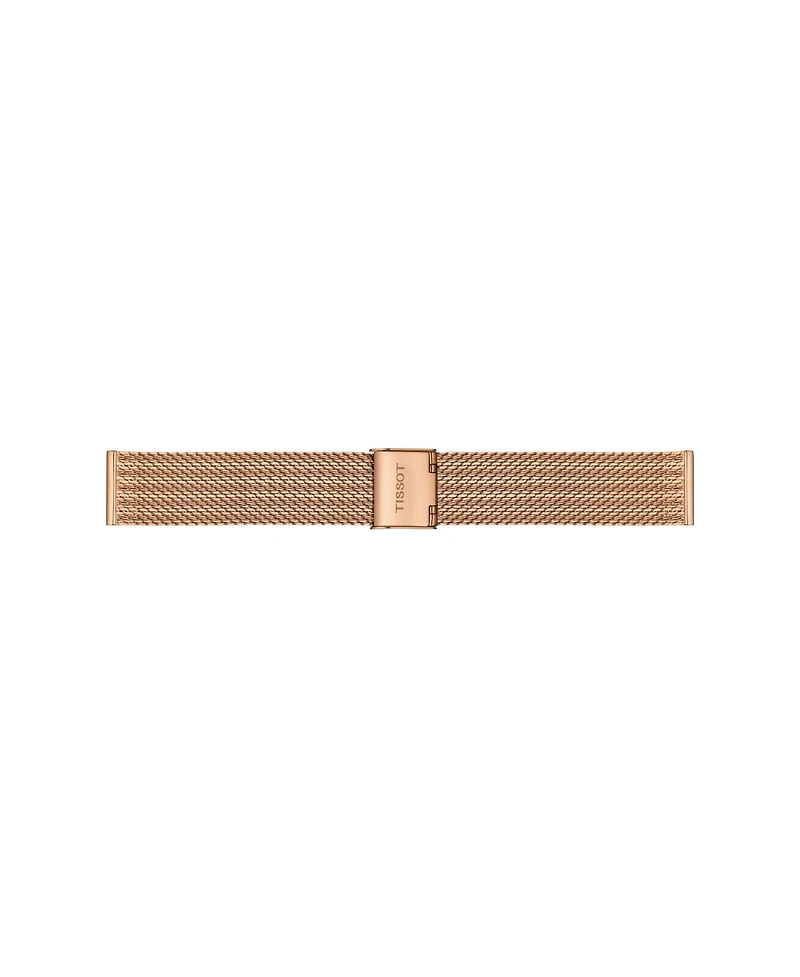 Tissot Women's Swiss Pr 100 Sport Chic T-Classic Rose Gold-Tone Stainless Steel Mesh Bracelet Watch 36mm