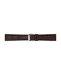 Tissot Men's Swiss Automatic Powermatic 80 Silicium Brown Leather Strap Watch 40mm