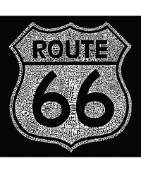La Pop Art Route 66 Men's Raglan Word T-shirt