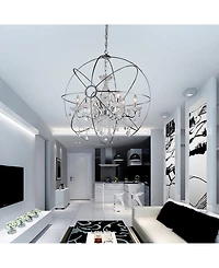Home Accessories Saturn 17" 6-Light Indoor Chandelier with Light Kit