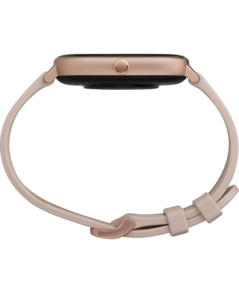 Timex Unisex Metropolitan S Blush Silicone Strap Amoled Touchscreen Smart Watch with Gps Heart Rate 36mm
