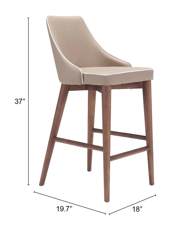 Zuo Moor Counter Chair