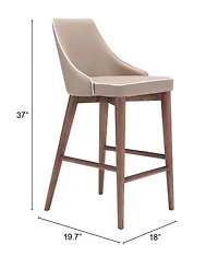 Zuo Moor Counter Chair