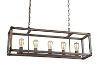 Jonathan Y Magnolia Adjustable Iron Rustic Farmhouse Led Pendant